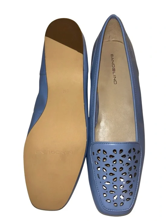 Bandolino Light Blue Laser Cut Loafers - Picture 5 of 11